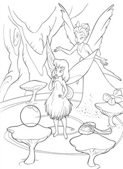 coloriage la dÃ©couverte du talent de clochette